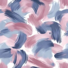 Canvas Print - Abstract Watercolor Pink and Blue Swirls