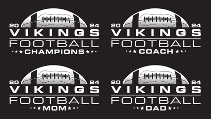 Wall Mural - football champions 2024 - vikings designs is a sports design template that includes a graphic basket