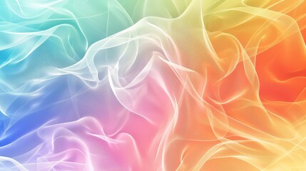 Wall Mural - colorful swirling patterns of smoke blend together in a vibrant display of hues, creating a visually