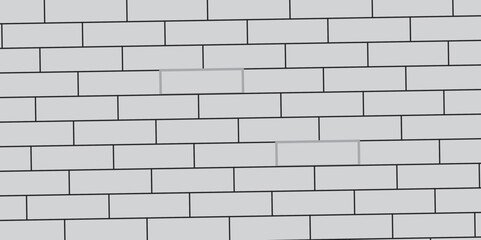 Wall Mural - background of brick wall, White brick background texture. White brick pattern and white background wall brick, white or dark gray pattern grainy concrete wall stone texture background.
