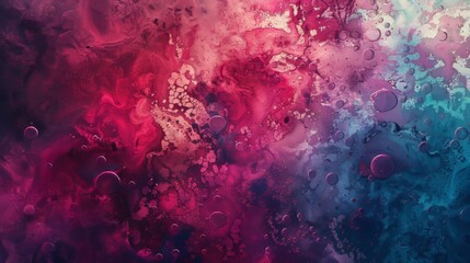 Wall Mural - vibrant abstract patterns in shades of pink, blue, and purple create a striking visual effect remini