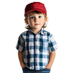 little child in a red cap