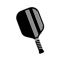 Pickleball Paddle icon silhouette vector, Pickleball Racket vector, Pickleball club and icons vector illustration