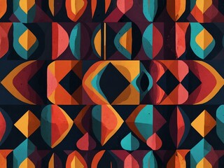 Abstract geometric pattern illustration.