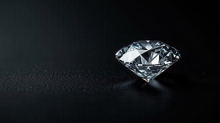 A close-up of a radiant-cut diamond with perfect clarity, isolated on a black background, highlighting its brilliance radiant-cut diamond, gemstone, clarity