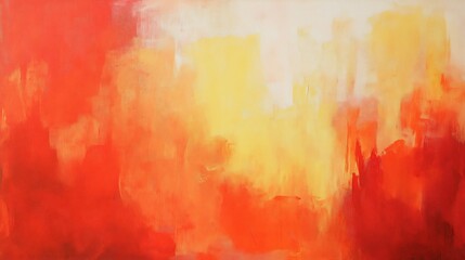 Wall Mural - Abstract Painting of Warm Colors