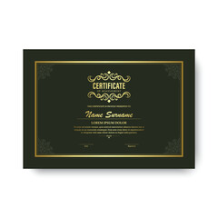 Luxury achievement certificate best award diploma design