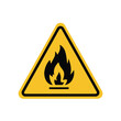 © Artoniumw - flammable substance sign on yellow triangle board. Suitable for posters and web icons