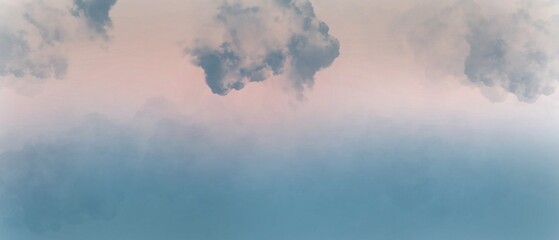 Wall Mural - the sky is filled with clouds and the colors are pink and blue