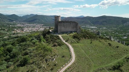 Wall Mural - Avella old castle ruins, italy