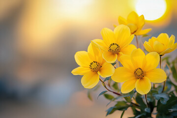 Wall Mural - Sunset Flower