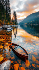 Poster - Tranquil Lake And Sunset