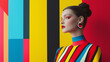 © Konzi Studio - Modern graphic design in fashion with edgy visuals, vibrant color blocks, and minimalist elegance
