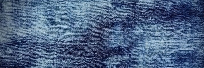 Blue denim fabric texture with diagonal weaving patterns and soft lighting, creating a classic and rugged look, ideal for fashion, textile design, or background concepts for creative projects
