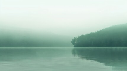 Canvas Print - Misty Lake