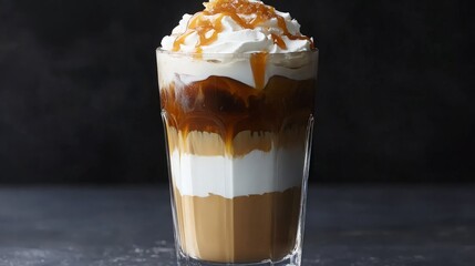 Wall Mural - Iced Caramel Coffee Drink