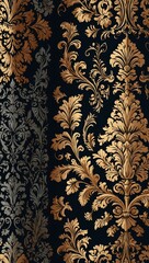 Wall Mural - Elegant damask pattern.