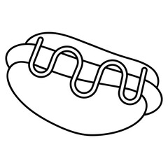 Sticker - hotdog food icon