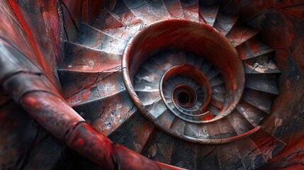 Poster - Spiral Staircase: A Journey Through Time and Space