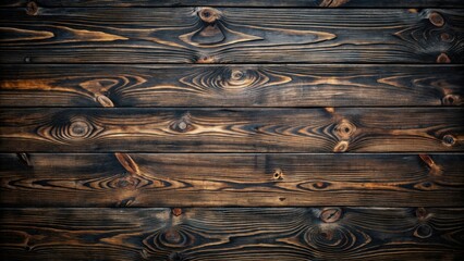 Wall Mural - Dark and rich black wood texture background, perfect for a vintage or rustic feel