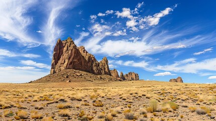 Shiprock_New_Mexico_Southwestern_Desert_Landscape