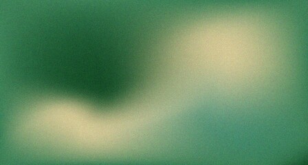 Wall Mural - Green gradient abstract grainy texture background