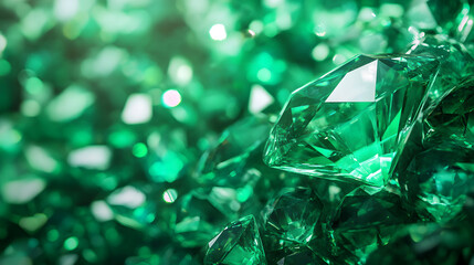 Emerald Gemstone Background