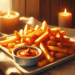 Wall Mural - French Fries