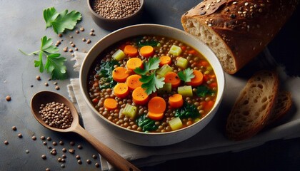 Wall Mural - Kichererbsensalat mit Thunfisch