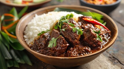 Delicious Beef Curry with Rice