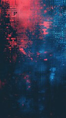 Wall Mural - A vibrant abstract background featuring gradients of blue and red, perfect for creative projects, wallpapers, and digital art.