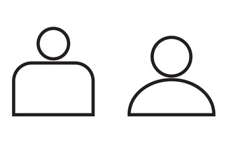 Wall Mural - my account icon set. login profile vector symbol. web user or member profile button set. suitable fo