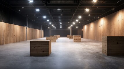 Wall Mural - The Realistic Arena: Imagine a competition arena designed to test every aspect of an airsoft athlete's skills. 