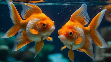 goldfish in aquarium