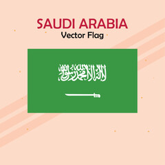 Saudi Arabia vector flag lines and stock 