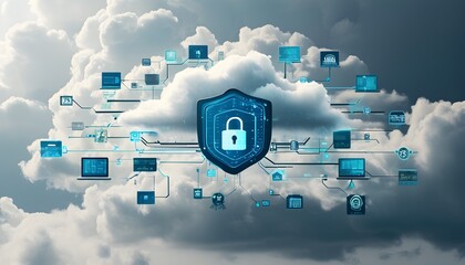 Wall Mural - Mitigating Cyber Threats with Advanced Security Measures in Cloud Environments