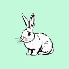 rabbit logo illustration