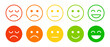 © David - satisfaction rating expression vector. face, emote, symbol, illustration.