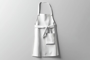 A professional waitress' waist apron mockup template. An illustration in 3D.