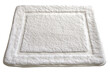 © Jan - White rectangular bath mat isolated on a transparent background with copy space for text