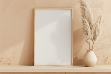 Canvas Print - Blank Canvas in a Minimalist Setting