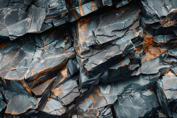 Vibrant minerals in rockface, nature's colorful textures, abstract geology concept earths resources life inspiration