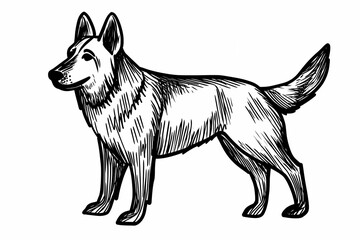 Cute coloring page featuring a playful dog for kids creativity.