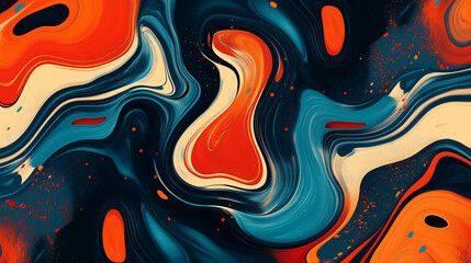 Wall Mural - abstract pattern background with waves