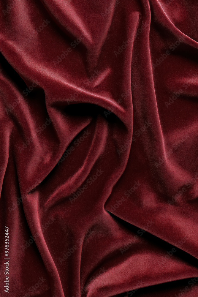 luxurious dark crimson velvet fabric texture as elegant background