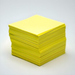 Wall Mural - stack of yellow post-it notes