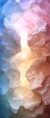 Wall Mural - Colorful abstract rock formations