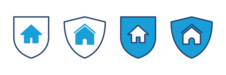 Wall Mural - home insurance icon vector. home protection icon