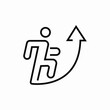 © Rufat - emplloyee growth ascending icon sign vector
