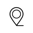 © umut hasanoglu - Minimalist black and white icon of a map pin or location marker.